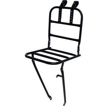 Transporteur Steco Noir Mat – 30×30 cm – Distance guidon 8 cm