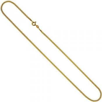 Panzerkette 333 Gelbgold 2,1 mm 50 cm Halskette Federring