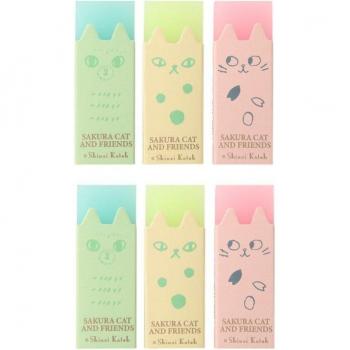 Kids Clear Jelly Block Pencil Erasers
