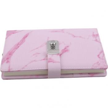 Retro Leather Marbling Secret Diary with Code Lock