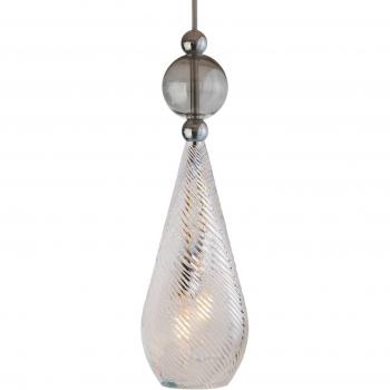 Smykke EBB & FLOW en argent avec cristal gris fumé