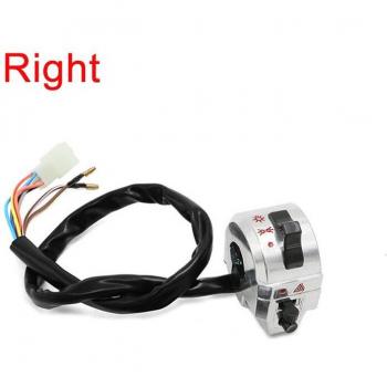 Chrome 22mm 7/8 Handlebar Light Control Switch for Bikes