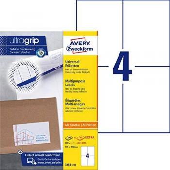 Avery Zweckform 3483-200 Permanent Adhesive Labels