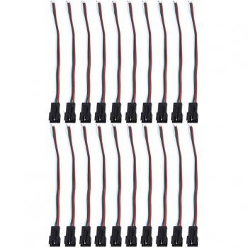 Conector de Tira de Luz LED de 20 Pares de Cobre Estañado