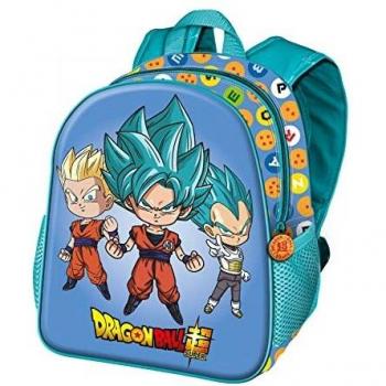 Dragon Ball (Bola de Dragón) 3D Mochila Pequeña Azul
