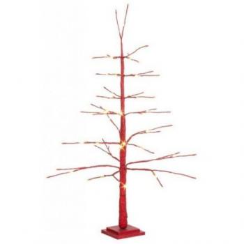 IPERBRIKO Doppel-Glasbaum H120 – 2 Stück, Glad Ross, rot