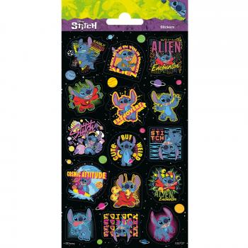 Stickers met Disney Stitch en glitter
