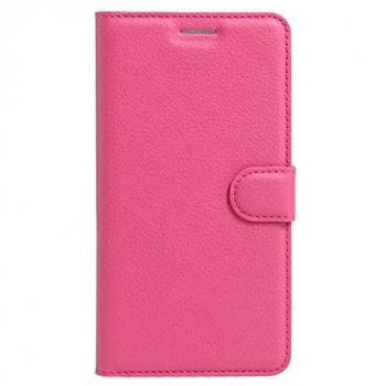 Portafoglio in pelle per iPhone 7/8/SE (2020)/SE (2022) con texture rosa calda