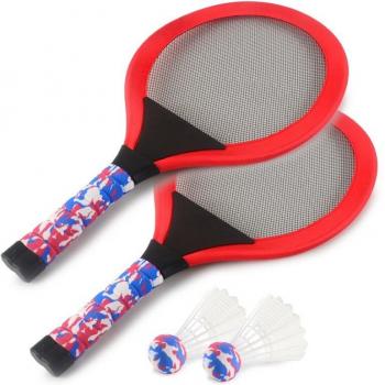 Juego de Raquetas de Bádminton Brillantes para Niños