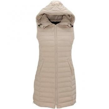 ANISTON CASUAL Weste für Damen, beige, mit Kapuze