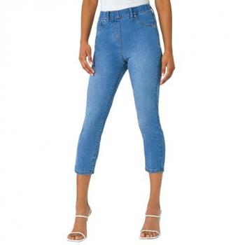 Leggings en denim bleu ajustés Roman