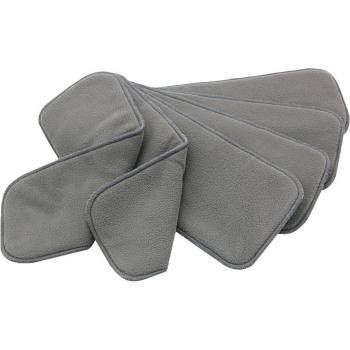 Rainbow & Iris 6-Count Bamboo Charcoal Cloth Diaper Inserts
