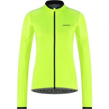 Shimano WINDFLEX Fahrradjacke für Damen, Neon Gelb