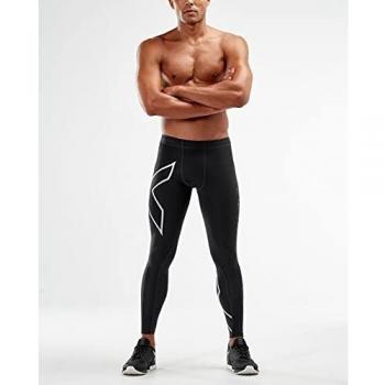 Men's Core Compression Tights, 2XU, L, Black/Silver