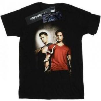 T-shirt Boyfriend Supernatural Heaven and Hell in Cotone per Donne