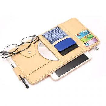 IKSNAIL Car Visor Organizer with CD/DVD and Pen Slots