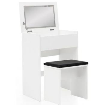 FineBuy Frisiertisch FB51641 mit Hocker und Spiegel
