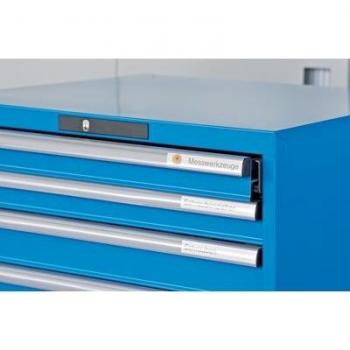 LISTA Schubladenschrank 8 Schubladen, 1023x725x1000 mm, RAL 7035, mit KeyLock