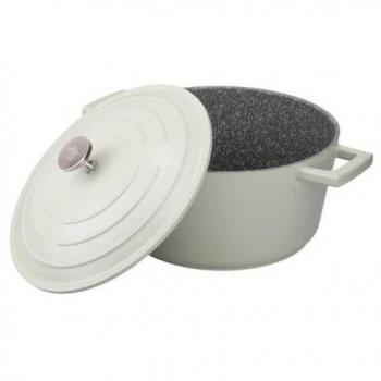 Non-Stick Shallow Casserole with Lid by MasterClass – 4 Litre – 28cm – Green / 15cm