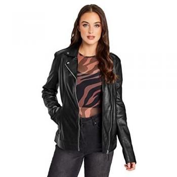 Long Tall Sally Tall Leather Coat – Black, Size 18