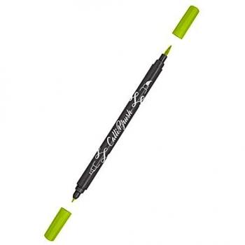 Calli.Brush Pen Punta Doppia Verde Lime