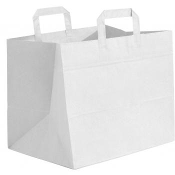 Shopper in carta kraft bianca