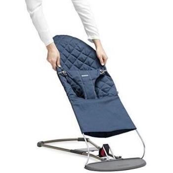 Housse de Transat Bliss, Bleu Nuit, Coton, Matelassage Classique