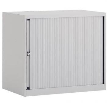 800 mm Silver Bisley Roll‑Shutter Cupboard – 1 Shelf