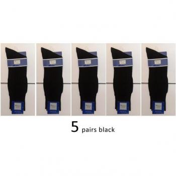 Calcetines de seda largos para hombre, 5 pares, transpirables y antideslizantes, medias de trabajo para verano, EU 38-44