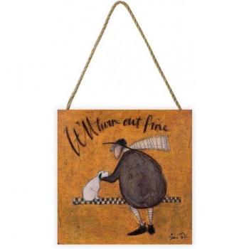 Plaque en bois Sam Toft Tout ira pour le mieux