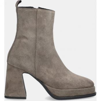 Idanna Alpe 274911 Botín Nude Gris Tacão Amplo