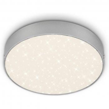 Lampada LED Senza Cornice Cielo Stellato 16 W Metallo Argento Ø 21,2 cm Brillone
