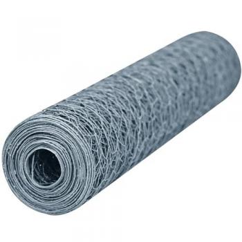 Grillage galvanisé Werka Pro 0,5 × 25 m mailles hexagonales 25 mm acier galvanisé couleur gris