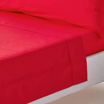 200 Thread Count Red Super King Egyptian Cotton Flat Sheet