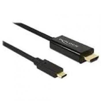 Delock Thunderbolt 3 USB Typ C — HDMI (Typ A) (2 m, USB Typ C, HDMI), Video Kabel