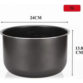 Electric Cooker Inner Gall – Black Crystal Non‑Stick Liner (1.6–6 L)