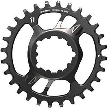 Sram 34T X-Sync 2 Direct Mount Steel Chainring, Black, 6mm Offset