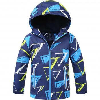 Chaqueta de abrigo zippada para niños con capucha de otoño e invierno