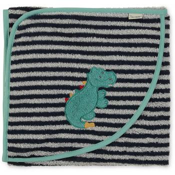 Sterntaler Krokodil Konrad Badetuch, Kuschelzoo, 100 x 100 cm, Eukalyptus