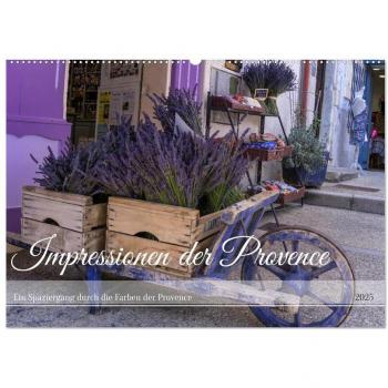 Impressionen der Provence (Wandkalender 2025 DIN A2 quer) CALVENDO Monatskalender
