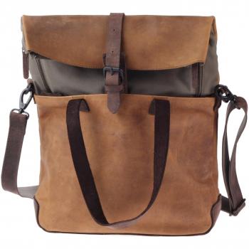 Sac de voyage en cuir brun foncé Harold's Twister Natur L 270128