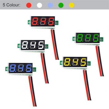 5pcs Mini DC Voltage Meter 0.28 Inch