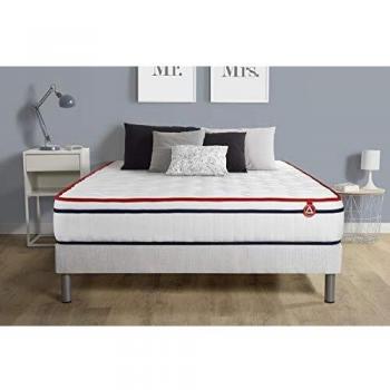 Sommier kit blanc 90x200 pour matelas Mémoire de Forme