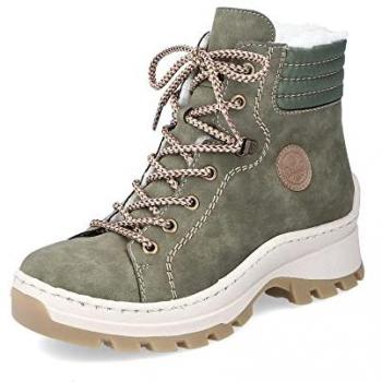 Rieker Botín Verde Estilo Cordón