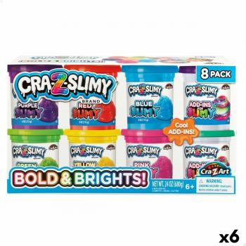 Paquete de plastilina y slime Cra-Z-Art Bold & Brights, 6 unidades
