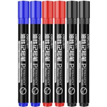 3pcs Deli Waterproof Oily Ink Markers