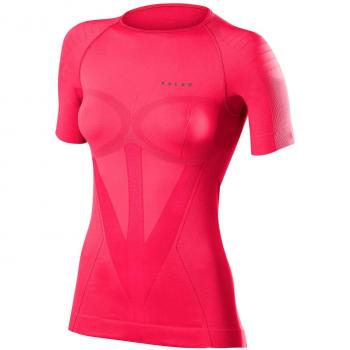 Falke Camisa Fitted Feminina, Manga 1/2, Vermelho Escuro