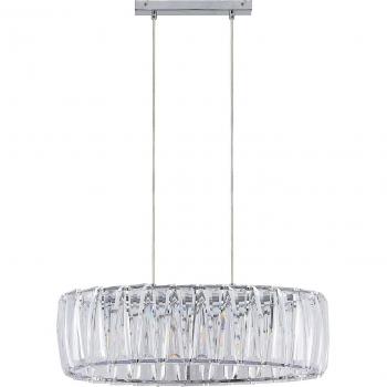 Lindby Pendelleuchte Sofia, oval, transparent, Acryl