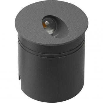 LED-Einbauleuchte Aspen IP65, rund, graphit