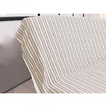 Soleil d'ocre Plaid 130x150 cm COTONADE écru